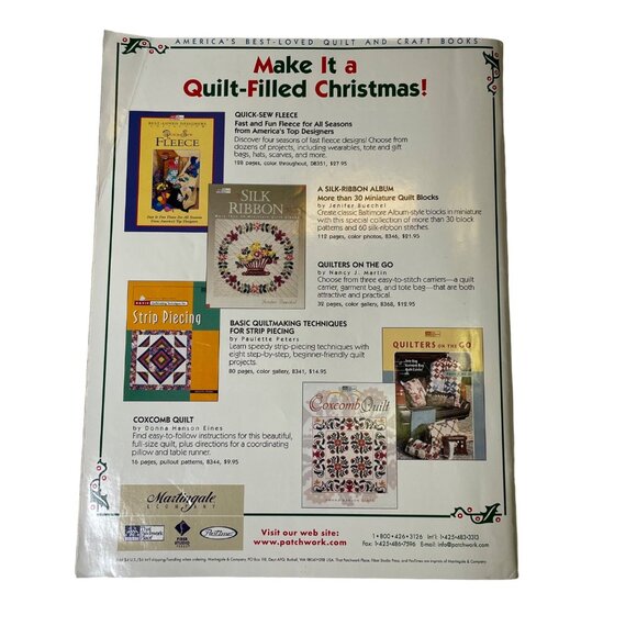 American Patchwork Quilting Crafting Magazine Dec 1998 Issue 35  Vol 6  No 6 u - Picture 4 of 11